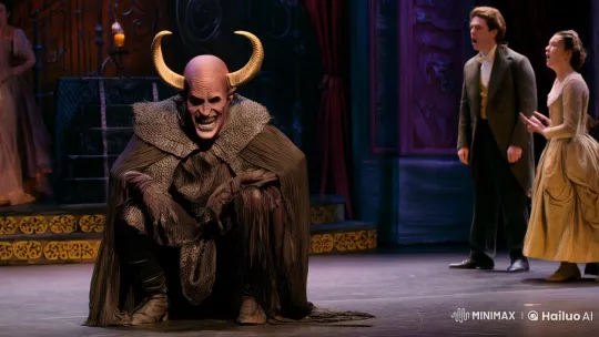 Theatrical Revelation: Satan Unmasked as a Woman – AI Generated Video | Hailuo AI