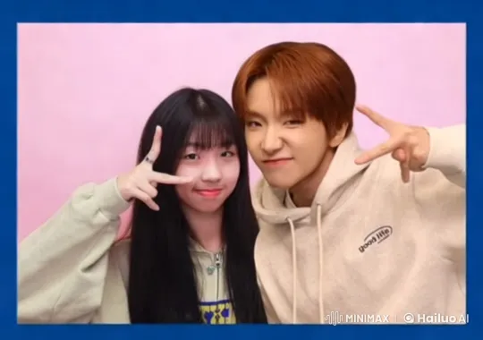 Youthful Poses Against Pastel Pink Background – AI Generated Video | Hailuo AI