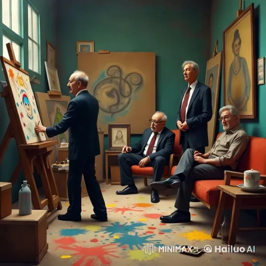 Art Studio: Creative Process and Professional Atmosphere – AI Generated Video | Hailuo AI