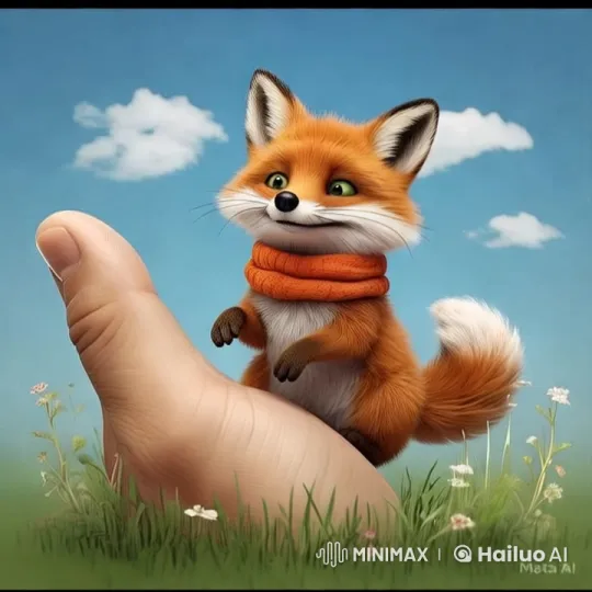 Charming Fox with Scarf in Playful Animation – AI Generated Video | Hailuo AI