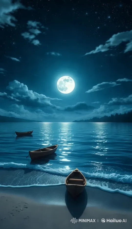 Moonlit River Serenade: Nature's Tranquil Symphony – AI Generated Video | Hailuo AI