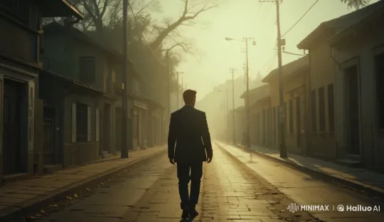 A Man's Despair and Divine Encounter on the Road – AI Generated Video | Hailuo AI