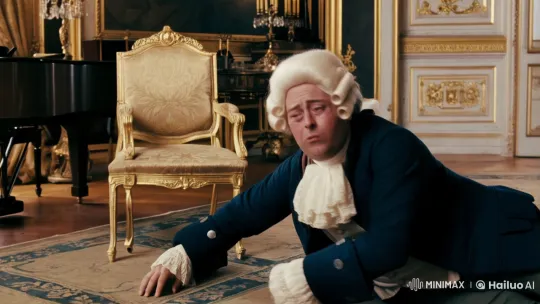 18th-Century Man Suffers Stroke Amidst Opulence – AI Generated Video | Hailuo AI