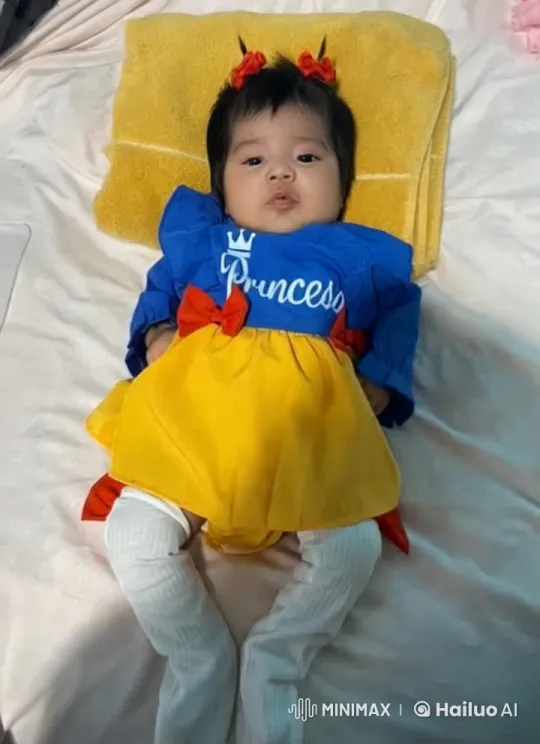 Baby Princess Enacts Playful Kung Fu Moves – AI Generated Video | Hailuo AI