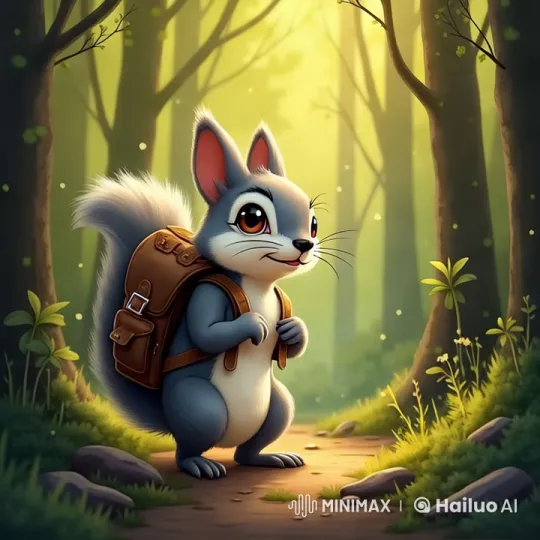 Squirrel Adventure in a Golden Forest – AI Generated Video | Hailuo AI