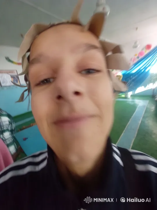 Playful Person in Festive Indoor Setting – AI Generated Video | Hailuo AI