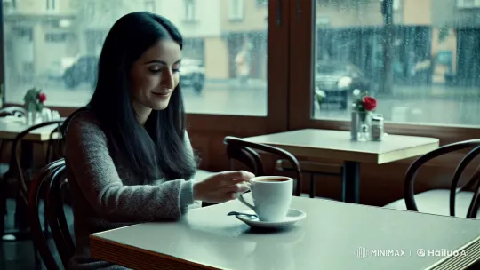 A Love Remembered: Niloufar's Café Reflection – AI Generated Video | Hailuo AI