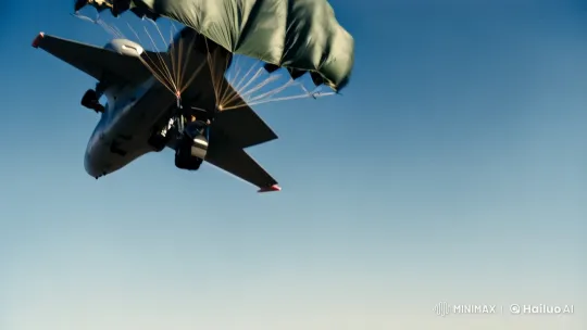 Pilot Ejects, Lands in Coffee Mug in Surreal Sequence – AI Generated Video | Hailuo AI