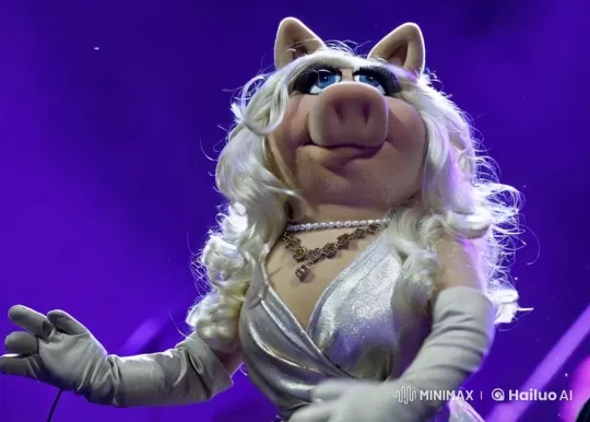 Miss Piggy and Barney Share a Joyful Dance Moment – AI Generated Video | Hailuo AI