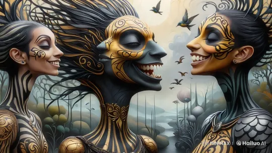 Magical Creatures Engage in Joyful Animated Dialogue – AI Generated Video | Hailuo AI
