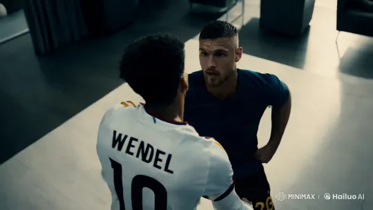 Wendel Triumphs Over Messi in Dramatic Confrontation – AI Generated Video | Hailuo AI
