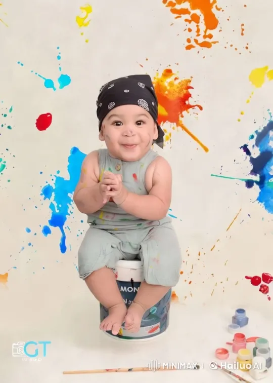 Baby's Playful Dance and Artistic Adventure – AI Generated Video | Hailuo AI