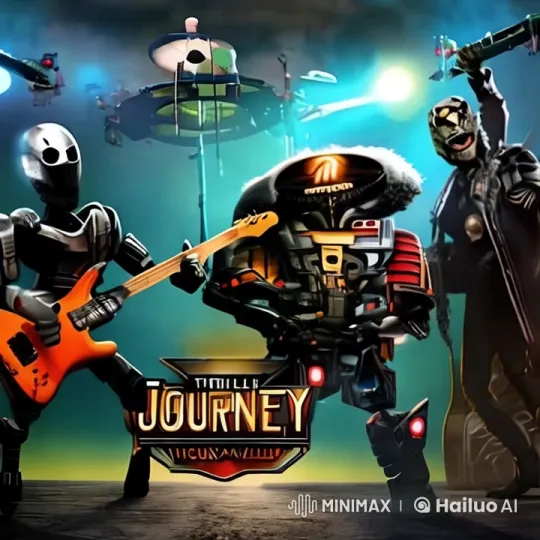 Robotic Rock Band Performs with Futuristic Flair – AI Generated Video | Hailuo AI