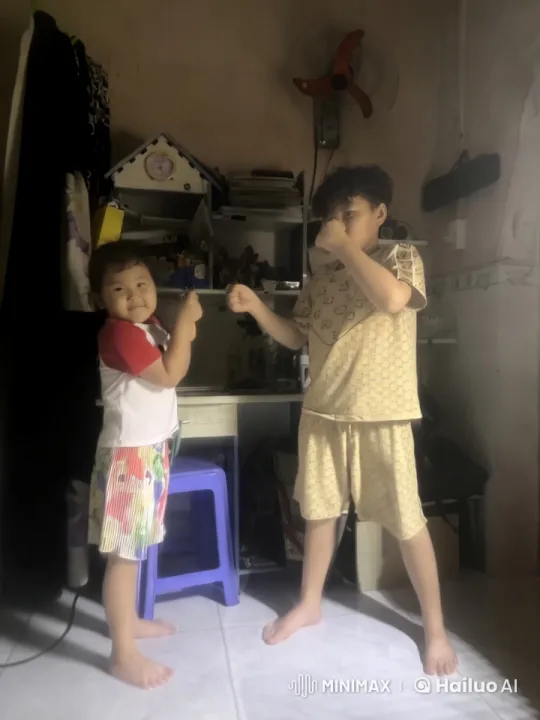 Children Practicing Kungfu in a Playful Manner – AI Generated Video | Hailuo AI