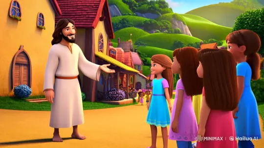 Jesus Invites Children on a Magical Journey – AI Generated Video | Hailuo AI