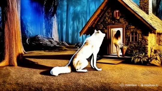 Woman Encounters Enchanted Portal in Mystical Forest – AI Generated Video | Hailuo AI