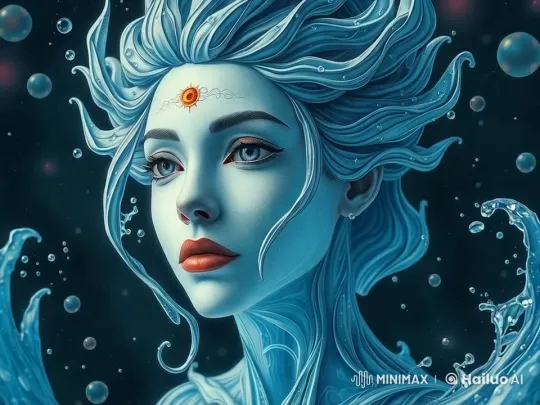 Mystical Figure in Ethereal Aquatic Setting – AI Generated Video | Hailuo AI