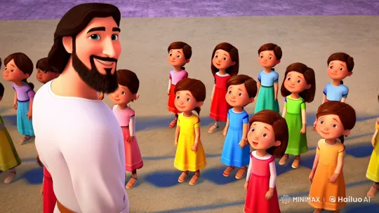 Children's Joyful Procession with Banners in Unity – AI Generated Video | Hailuo AI