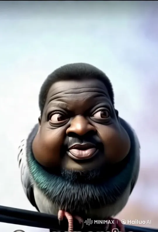 Man Tenderly Pets Pigeon with Human-Like Face – AI Generated Video | Hailuo AI
