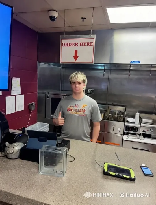 Interracial Couple Engages in Passionate Encounter Behind Counter – AI Generated Video | Hailuo AI