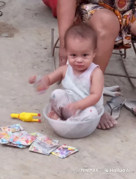 Baby in Bowl Mimics Kung Fu Moves – AI Generated Video | Hailuo AI