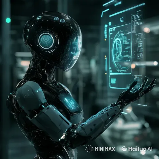 Futuristic AI Assistant Showcases Dynamic, Friendly Interface – AI Generated Video | Hailuo AI