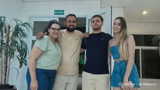 Friends Bonding in Modern Indoor Setting – AI Generated Video | Hailuo AI