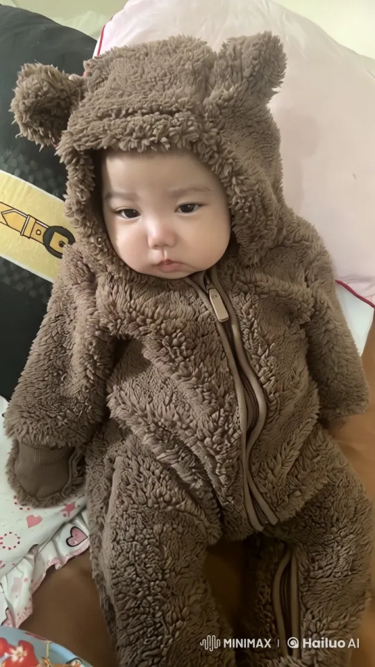 Baby in Bear Costume Delights with Playful Dance – AI Generated Video | Hailuo AI