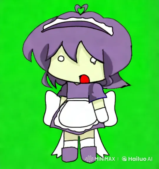 Purple-haired Maid Disappears, Leaving Farewell Message – AI Generated Video | Hailuo AI