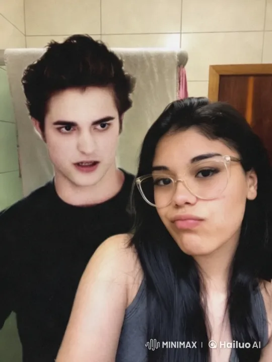 Affectionate Couple Shares Intimate Moment in Bathroom – AI Generated Video | Hailuo AI