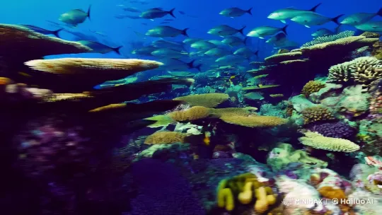 Vibrant Underwater Chase: Speed, Beauty, and Danger – AI Generated Video | Hailuo AI