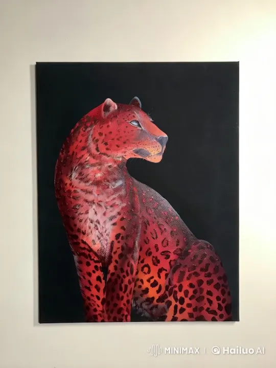 Red Leopard Portrait in Live2D with Realistic Animation – AI Generated Video | Hailuo AI