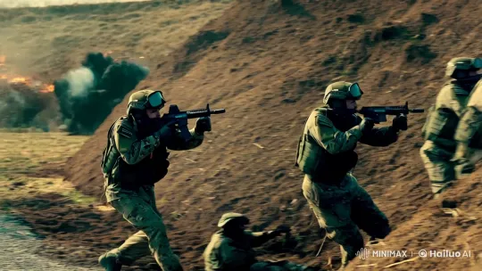 German Soldiers in Combat with Leopard 2 Tanks – AI Generated Video | Hailuo AI