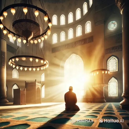 Grand Mosque: A Serene Prayer Scene – AI Generated Video | Hailuo AI