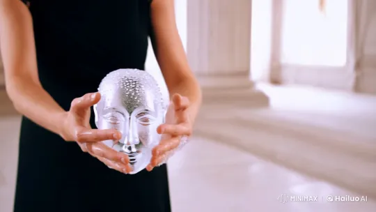Transformation: Ice Sculpture to Water Cascade – AI Generated Video | Hailuo AI