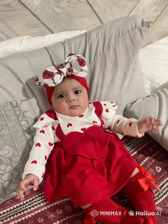 Baby's Playful Kung Fu Dance on Patterned Bed – AI Generated Video | Hailuo AI