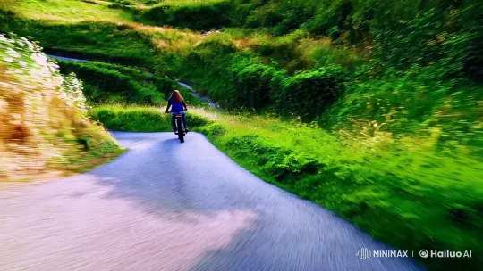 High-Speed Dream Sequence Tracking a Mountain Road – AI Generated Video | Hailuo AI