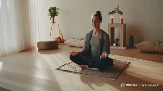 Meditation Guide: A Serene Visual Journey – AI Generated Video | Hailuo AI