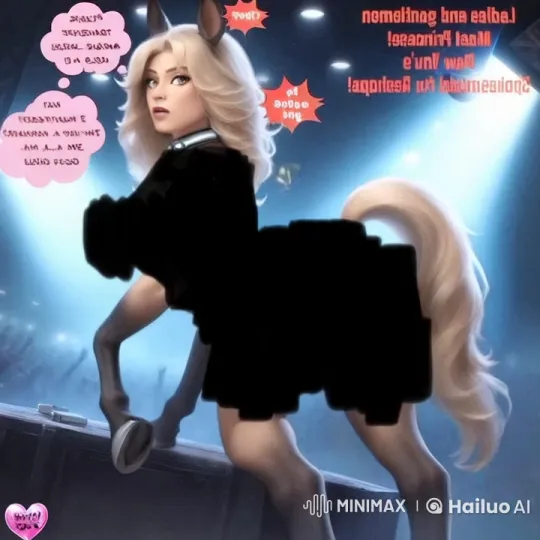 Human-Horse Hybrid Woman Performing on Stage – AI Generated Video | Hailuo AI