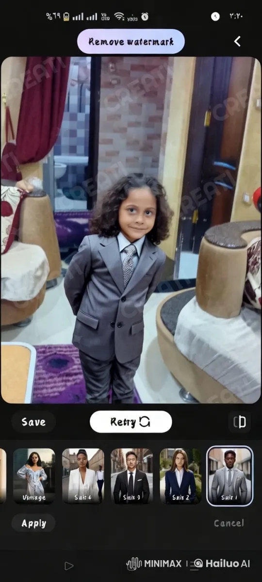 Boy in Suit Performs Kungfu in Elegant Room – AI Generated Video | Hailuo AI