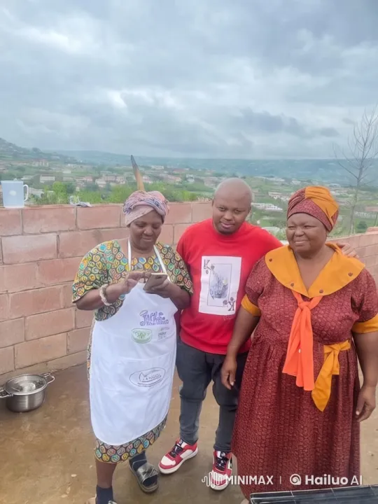 Group in Colorful Attire Amidst Scenic Hills – AI Generated Video | Hailuo AI