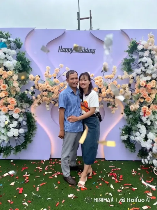 High Aesthetic Wedding Scene with Subtle Couple Moments – AI Generated Video | Hailuo AI