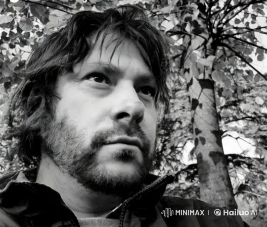 Contemplative Man in Natural Surroundings – AI Generated Video | Hailuo AI