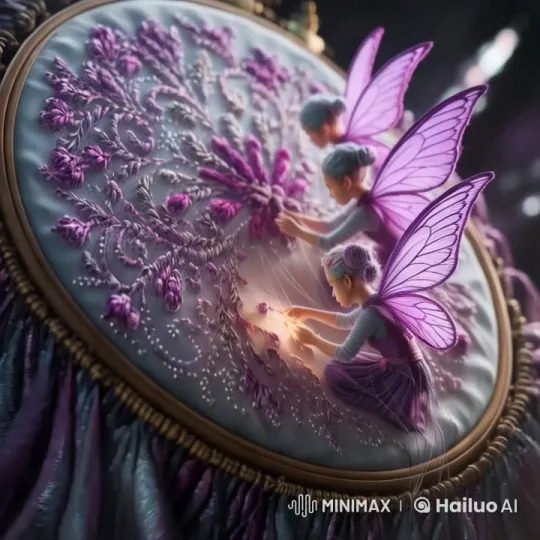 Magical Fairies Craft Intricate Embroidery – AI Generated Video | Hailuo AI