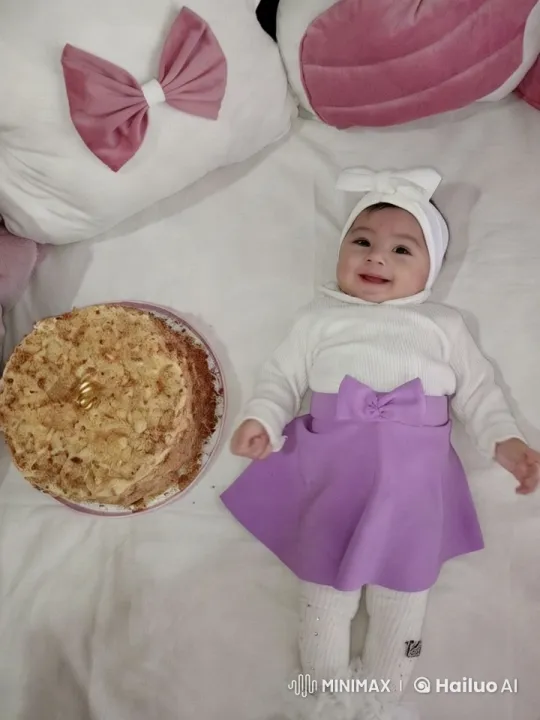 Baby Dances Joyfully Next to Cake – AI Generated Video | Hailuo AI