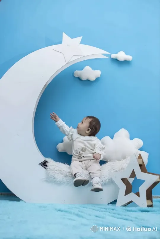 Baby Dances and Practices Kung Fu on Cloud – AI Generated Video | Hailuo AI