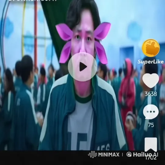 Green Tracksuit Man Celebrates in Squid Game-Style Chaos – AI Generated Video | Hailuo AI