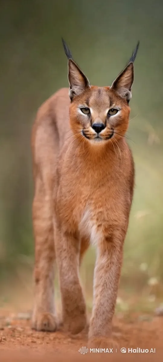 Graceful Caracal Cat in Natural Habitat – AI Generated Video | Hailuo AI
