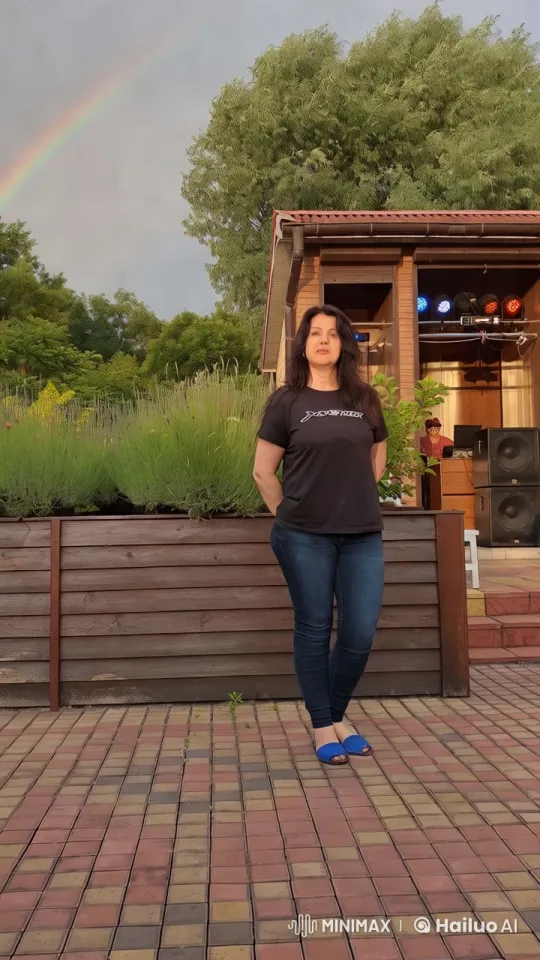 Young Woman Confronts Monster in Dimly Lit Castle – AI Generated Video | Hailuo AI