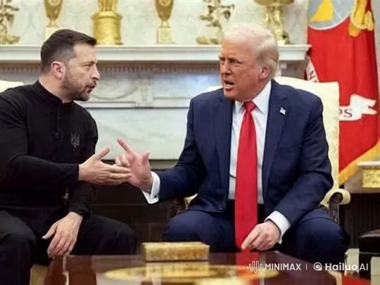 Conflict Erupts in Opulent Room with Dramatic Camera Push-In – AI Generated Video | Hailuo AI